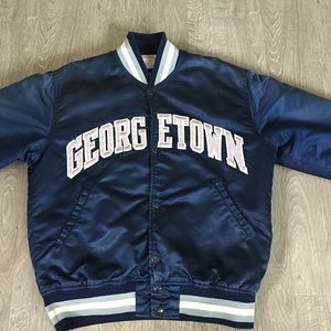 Vintage 90s Satin Georgetown Starter Jacket